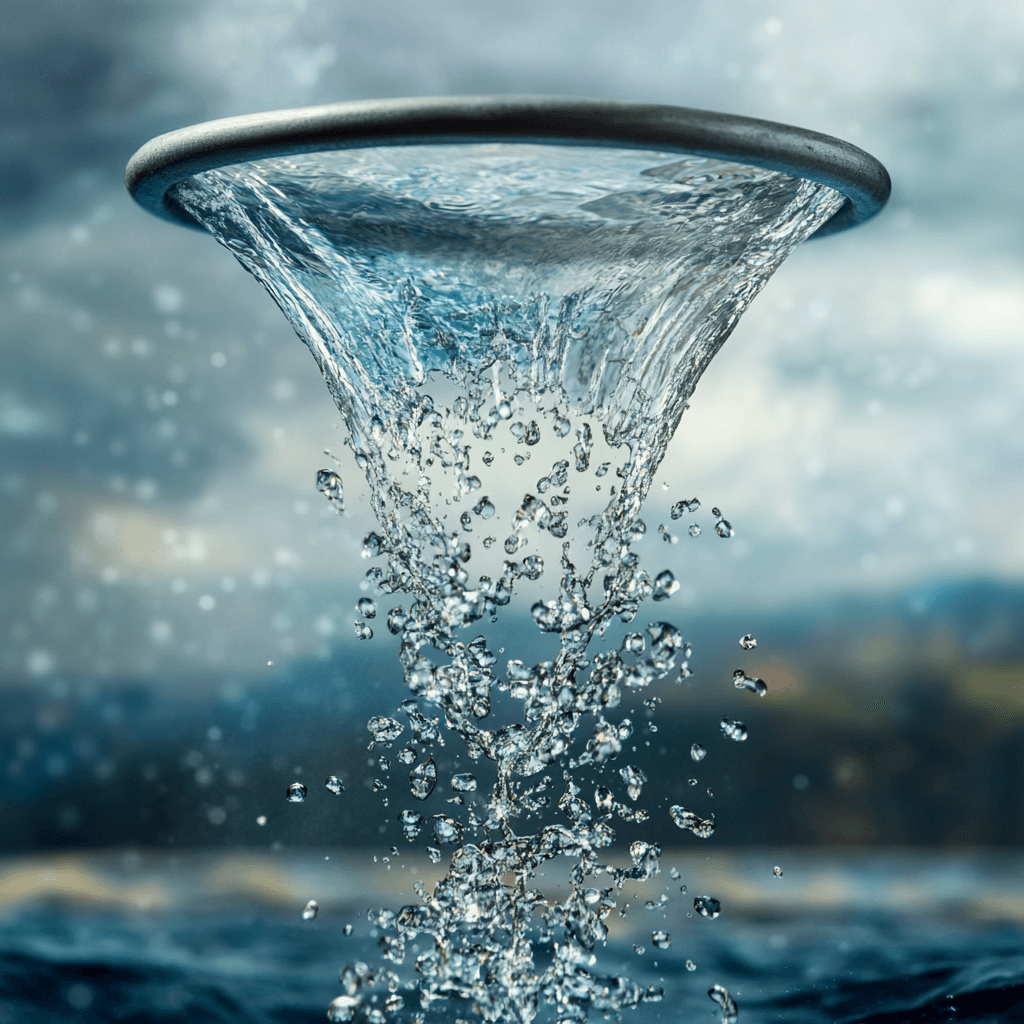 A leaky sales funnel diagram showing where prospects are lost