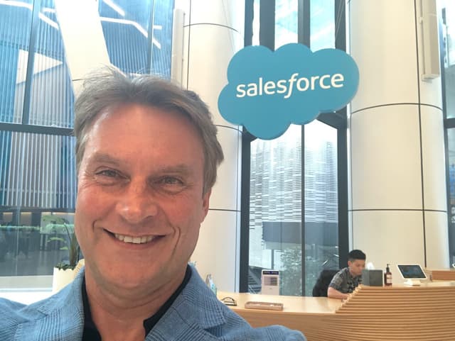 Peter Strohkorb at the Salesforce office